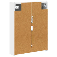 Produktbild för Badrumsspegelskåp för Vit 53,5 x 15,5 x 70 cm Konstruerat trä
