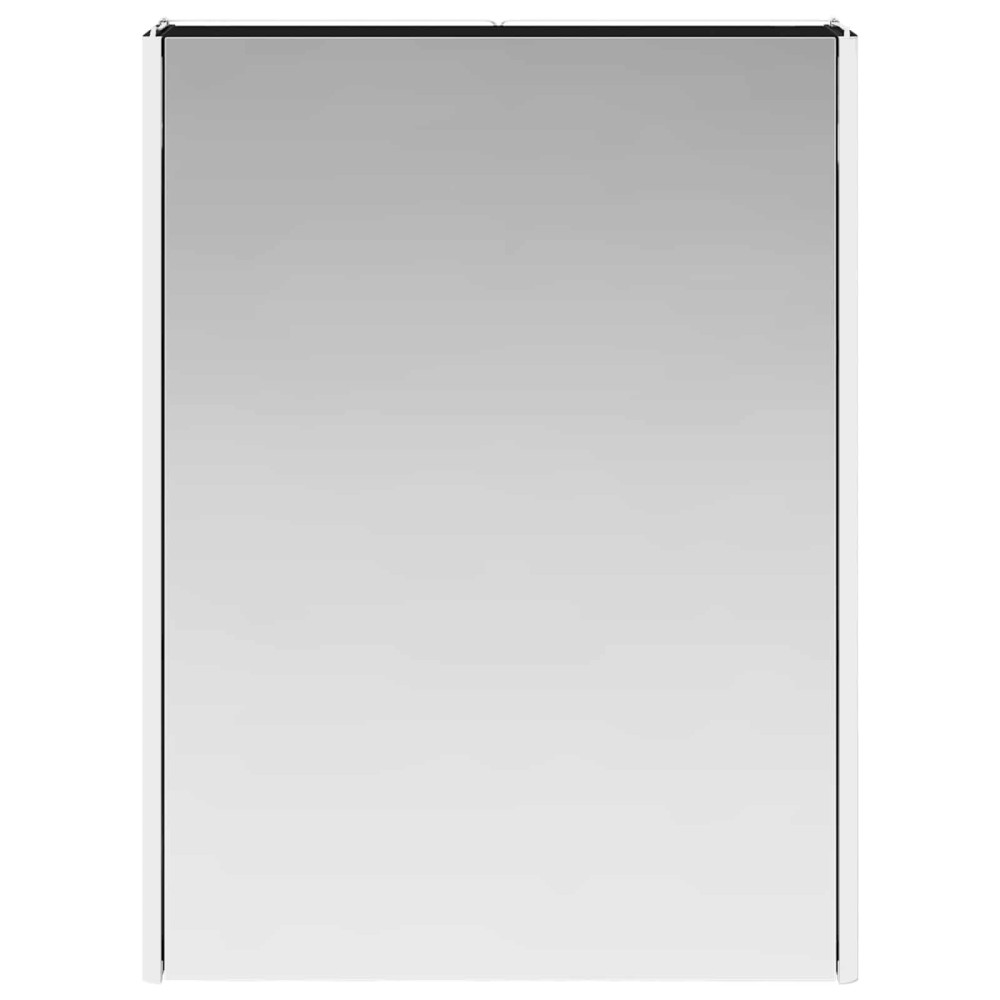 Produktbild för Badrumsspegelskåp Svart Ek 53,5 x 15,5 x 70 cm Konstruerat trä