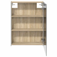 Produktbild för Badrumsspegelskåp Sonoma-ek 53,5 x 15,5 x 70 cm Konstruerat trä