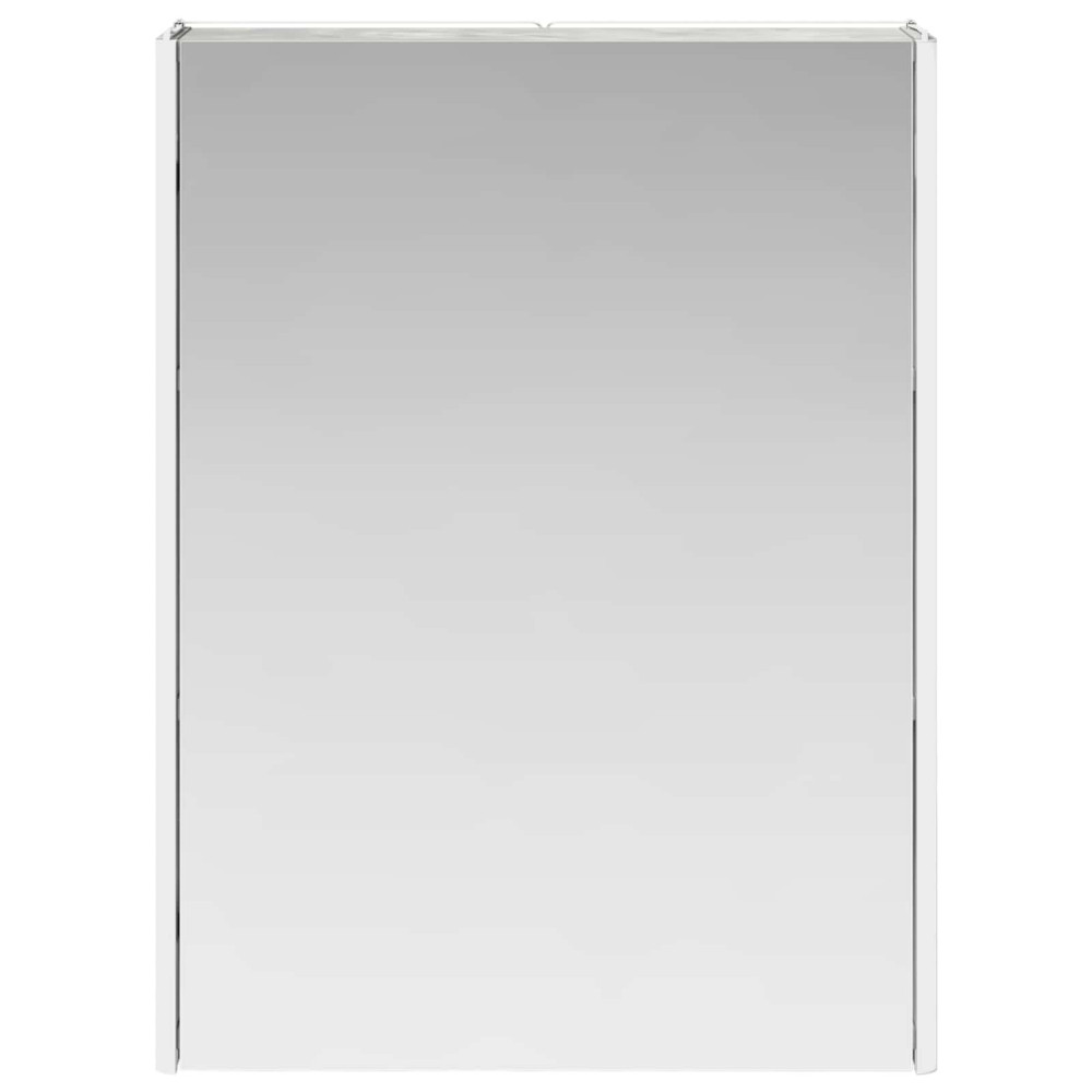 Produktbild för Badrumsspegelskåp Betonggrå 53,5 x 15,5 x 70 cm Konstruerat trä