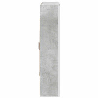 Produktbild för Badrumsspegelskåp Betonggrå 53,5 x 15,5 x 70 cm Konstruerat trä