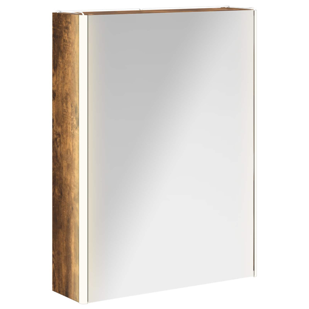 Produktbild för Badrumsspegelskåp Rökt ek 73.5 x 15.5 x 70 cm Konstruerat trä