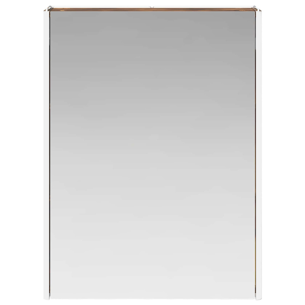 Produktbild för Badrumsspegelskåp Rökt ek 73.5 x 15.5 x 70 cm Konstruerat trä