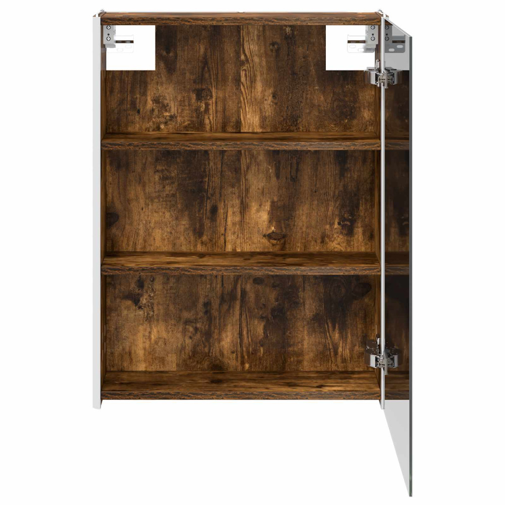 Produktbild för Badrumsspegelskåp Rökt ek 73.5 x 15.5 x 70 cm Konstruerat trä