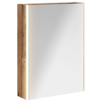Produktbild för Badrumsspegelskåp Gammalt trä 53,5 x 15,5 x 70 cm