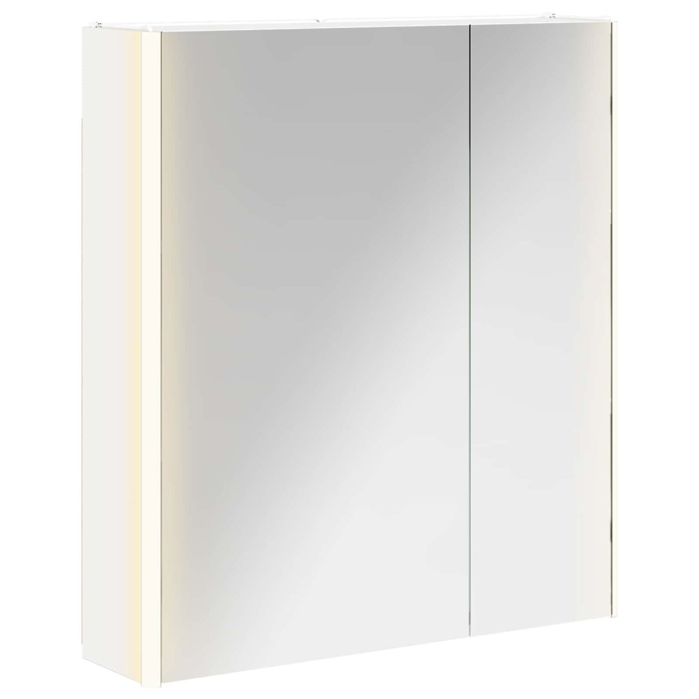 Produktbild för Badrumsspegelskåp för Vit 63,5 x 15,5 x 70 cm Konstruerat trä