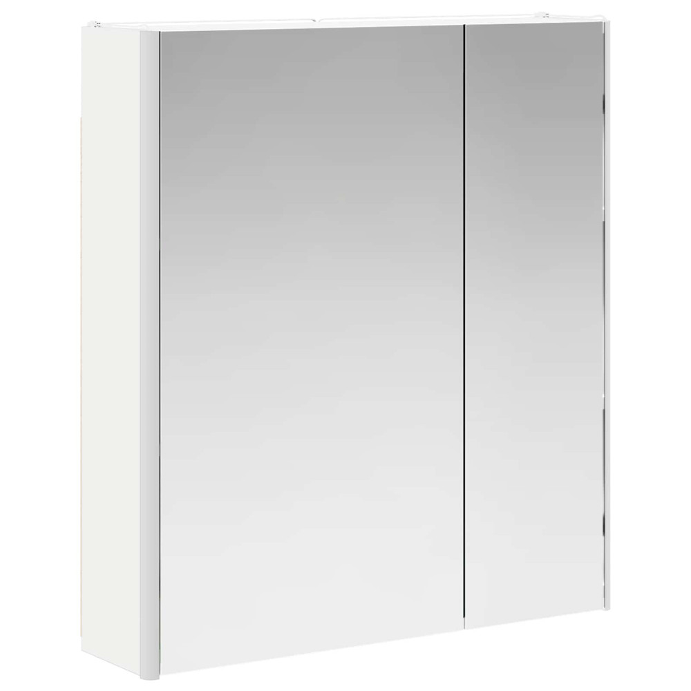 Produktbild för Badrumsspegelskåp för Vit 63,5 x 15,5 x 70 cm Konstruerat trä