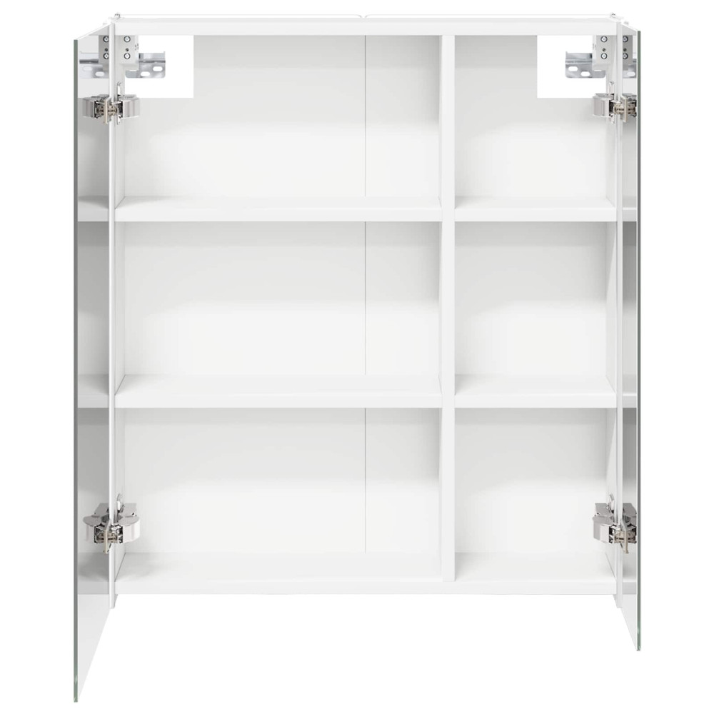 Produktbild för Badrumsspegelskåp för Vit 63,5 x 15,5 x 70 cm Konstruerat trä