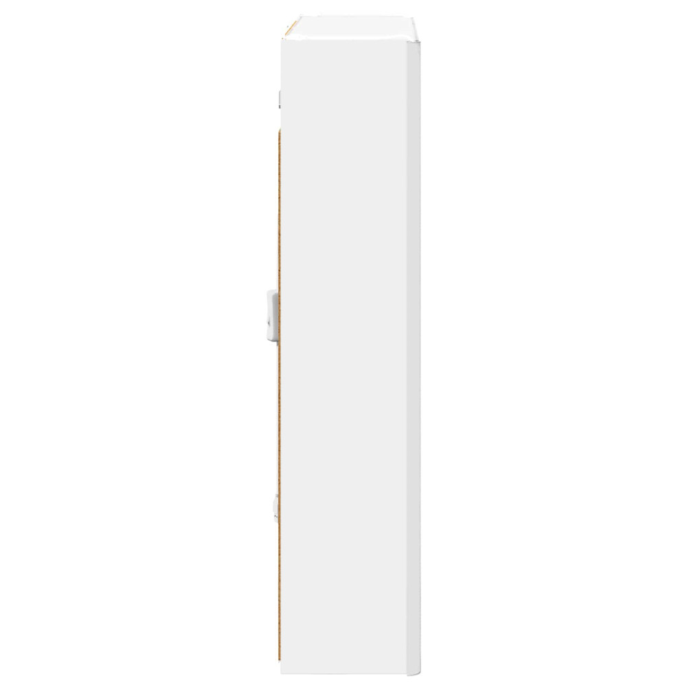 Produktbild för Badrumsspegelskåp för Vit 63,5 x 15,5 x 70 cm Konstruerat trä