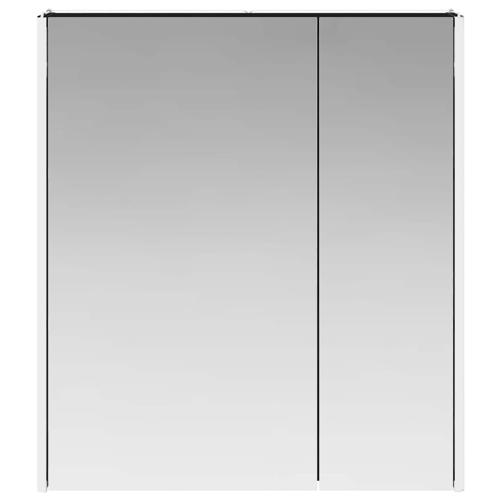 Produktbild för Badrumsspegelskåp Svart Ek 63,5 x 15,5 x 70 cm Konstruerat trä
