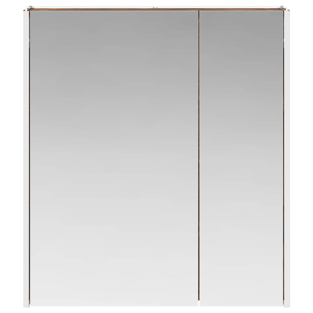Produktbild för Badrumsspegelskåp Rökt ek 63,5 x 15,5 x 70 cm Konstruerat trä