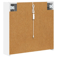 Produktbild för Badrumsspegelskåp för Vit 63,5 x 15,5 x 60,5 cm