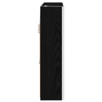Produktbild för Badrumsspegelskåp Svart Ek 63,5 x 15,5 x 60,5 cm