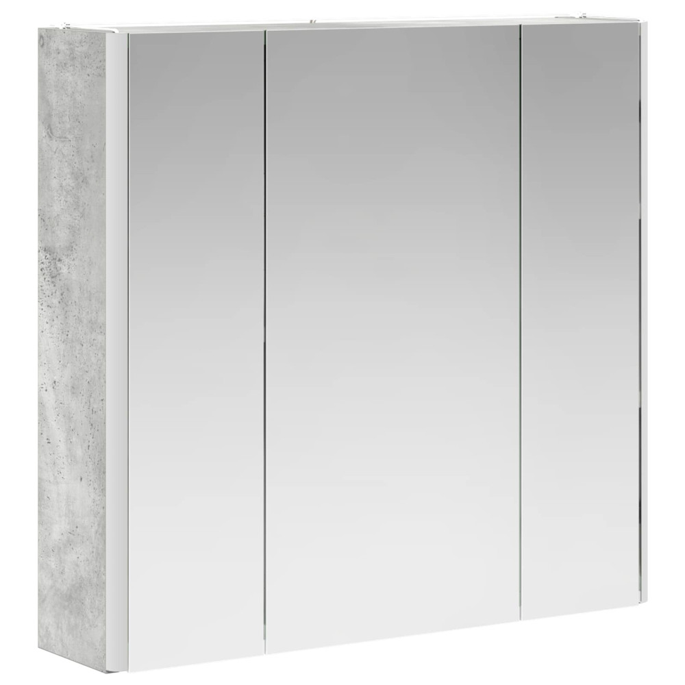 Produktbild för Badrumsspegelskåp Betonggrå 63,5 x 15,5 x 60,5 cm