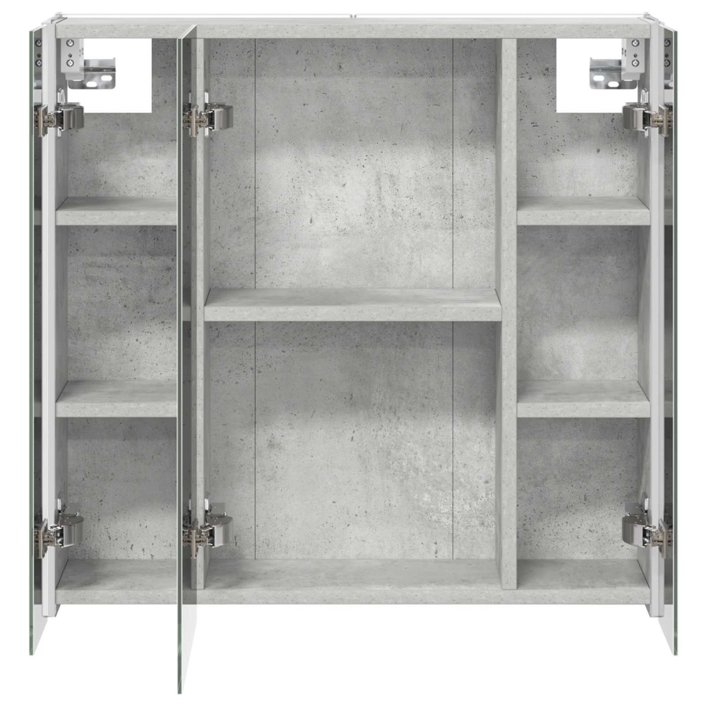 Produktbild för Badrumsspegelskåp Betonggrå 63,5 x 15,5 x 60,5 cm