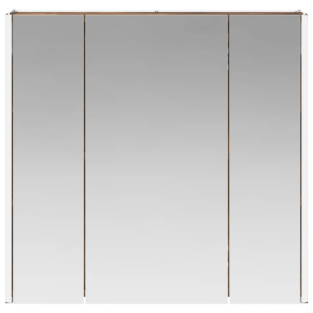 Produktbild för Badrumsspegelskåp Rökt ek 63,5 x 15,5 x 60,5 cm Konstruerat trä