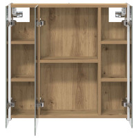 Produktbild för Badrumsspegelskåp Artisan Ek 63,5 x 15,5 x 60,5 cm