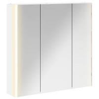 Produktbild för Badrumsspegelskåp Vit 73.5 x 15.5 x 70 cm Konstruerat trä