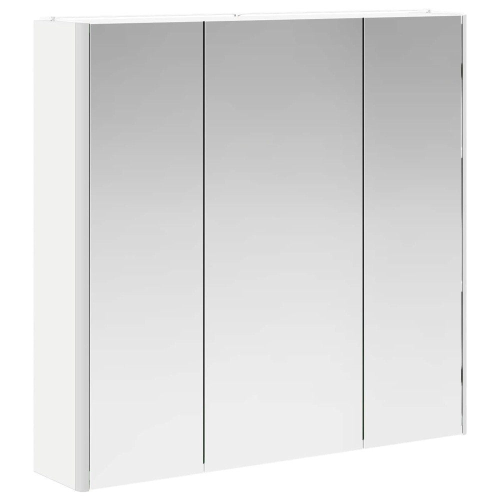 Produktbild för Badrumsspegelskåp Vit 73.5 x 15.5 x 70 cm Konstruerat trä