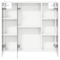 Produktbild för Badrumsspegelskåp Vit 73.5 x 15.5 x 70 cm Konstruerat trä