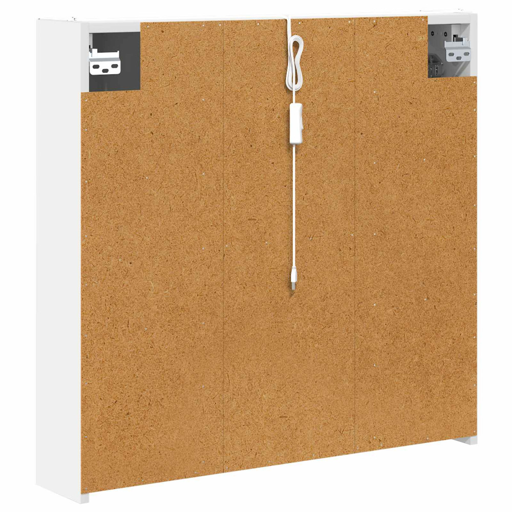 Produktbild för Badrumsspegelskåp Vit 73.5 x 15.5 x 70 cm Konstruerat trä