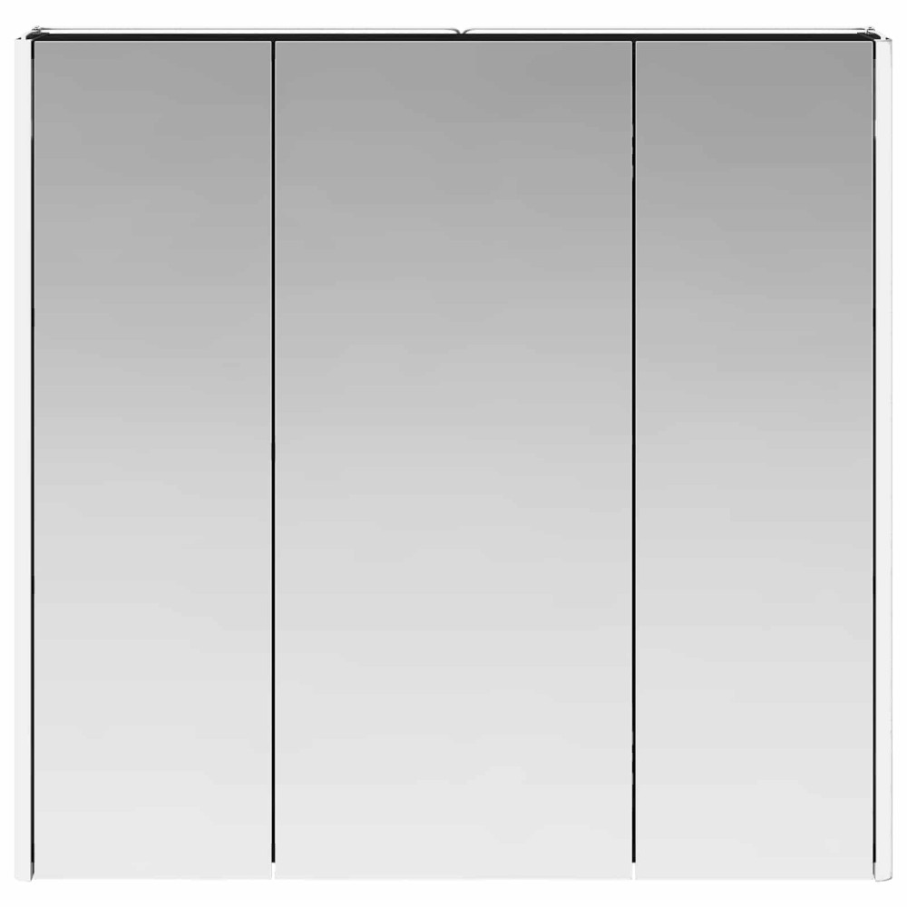 Produktbild för Badrumsspegelskåp Svart Ek 73.5 x 15.5 x 70 cm Konstruerat trä