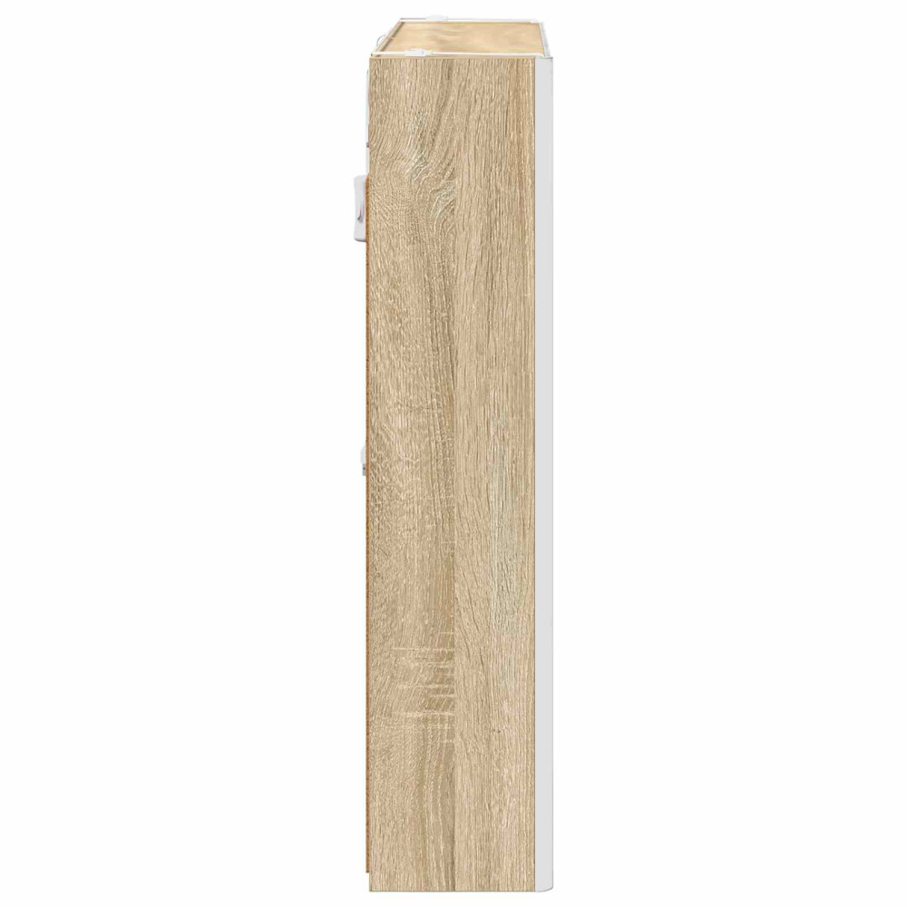 Produktbild för Badrumsspegelskåp Sonoma-ek 73.5 x 15.5 x 70 cm Konstruerat trä