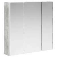 Produktbild för Badrumsspegelskåp Betonggrå 73.5 x 15.5 x 70 cm Konstruerat trä