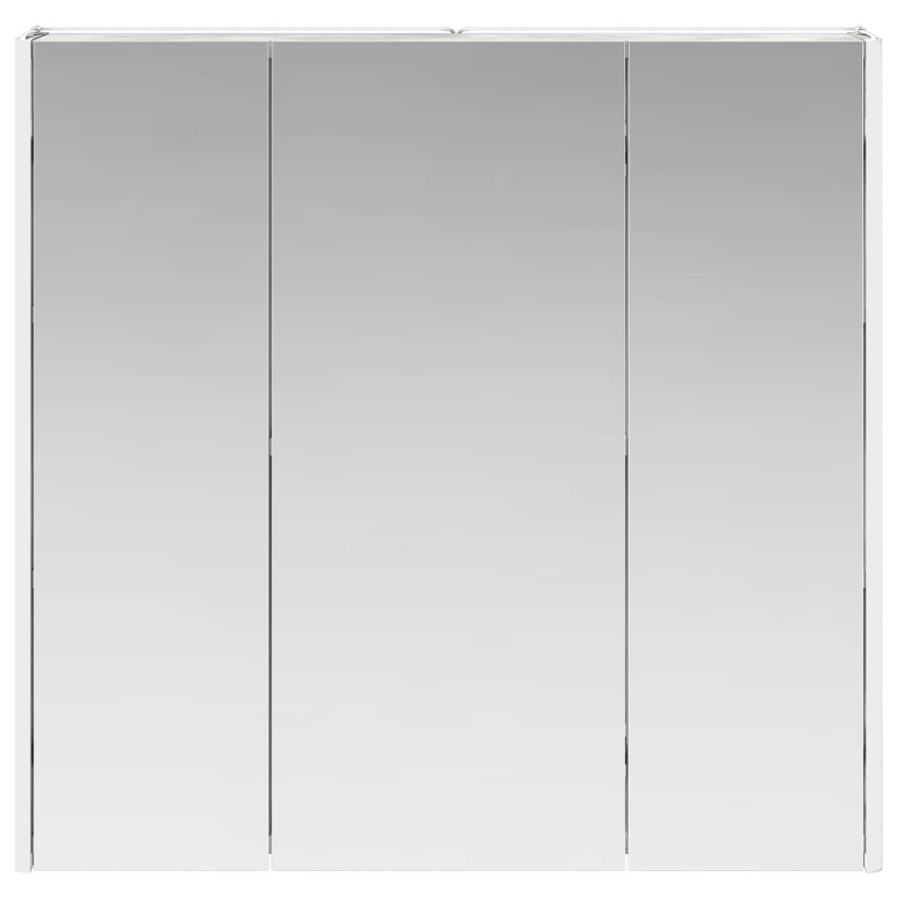 Produktbild för Badrumsspegelskåp Betonggrå 73.5 x 15.5 x 70 cm Konstruerat trä