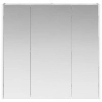 Produktbild för Badrumsspegelskåp Betonggrå 73.5 x 15.5 x 70 cm Konstruerat trä