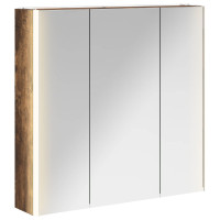 Produktbild för Badrumsspegelskåp Rökt ek 73.5 x 15.5 x 70 cm Konstruerat trä