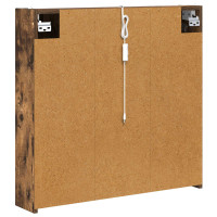 Produktbild för Badrumsspegelskåp Rökt ek 73.5 x 15.5 x 70 cm Konstruerat trä