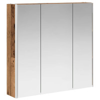 Produktbild för Badrumsspegelskåp med hylla Gammalt trä 73.5 x 15.5 x 70 cm