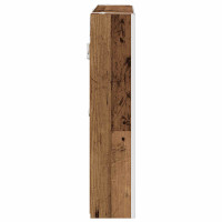 Produktbild för Badrumsspegelskåp med hylla Gammalt trä 73.5 x 15.5 x 70 cm