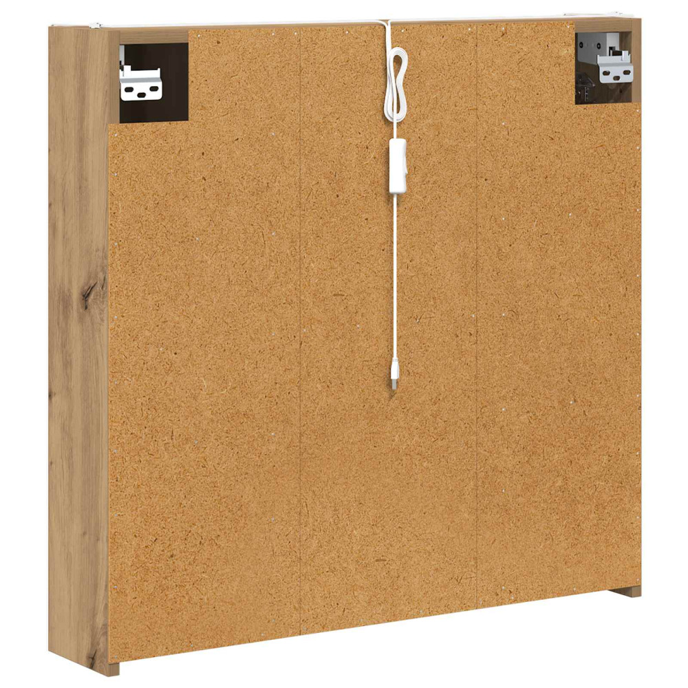 Produktbild för Badrumsspegelskåp med hylla Artisan Ek 73.5 x 15.5 x 70 cm