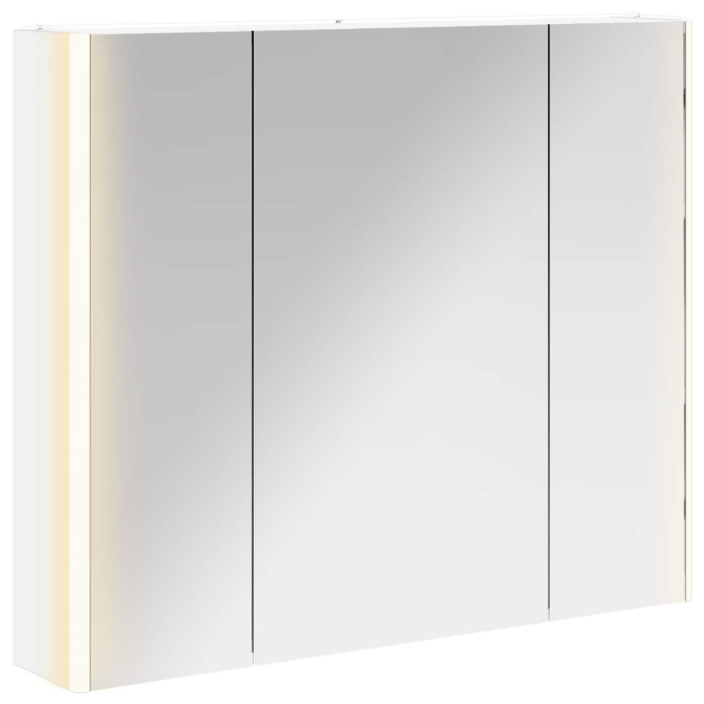 Produktbild för Badrumsspegelskåp för Vit 83,5 x 15,5 x 70 cm Konstruerat trä