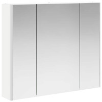 Produktbild för Badrumsspegelskåp för Vit 83,5 x 15,5 x 70 cm Konstruerat trä