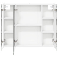 Produktbild för Badrumsspegelskåp för Vit 83,5 x 15,5 x 70 cm Konstruerat trä