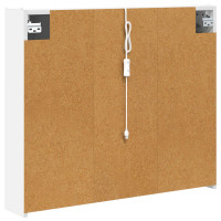 Produktbild för Badrumsspegelskåp för Vit 83,5 x 15,5 x 70 cm Konstruerat trä