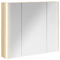 Produktbild för Badrumsspegelskåp Sonoma-ek 83,5 x 15,5 x 70 cm Konstruerat trä