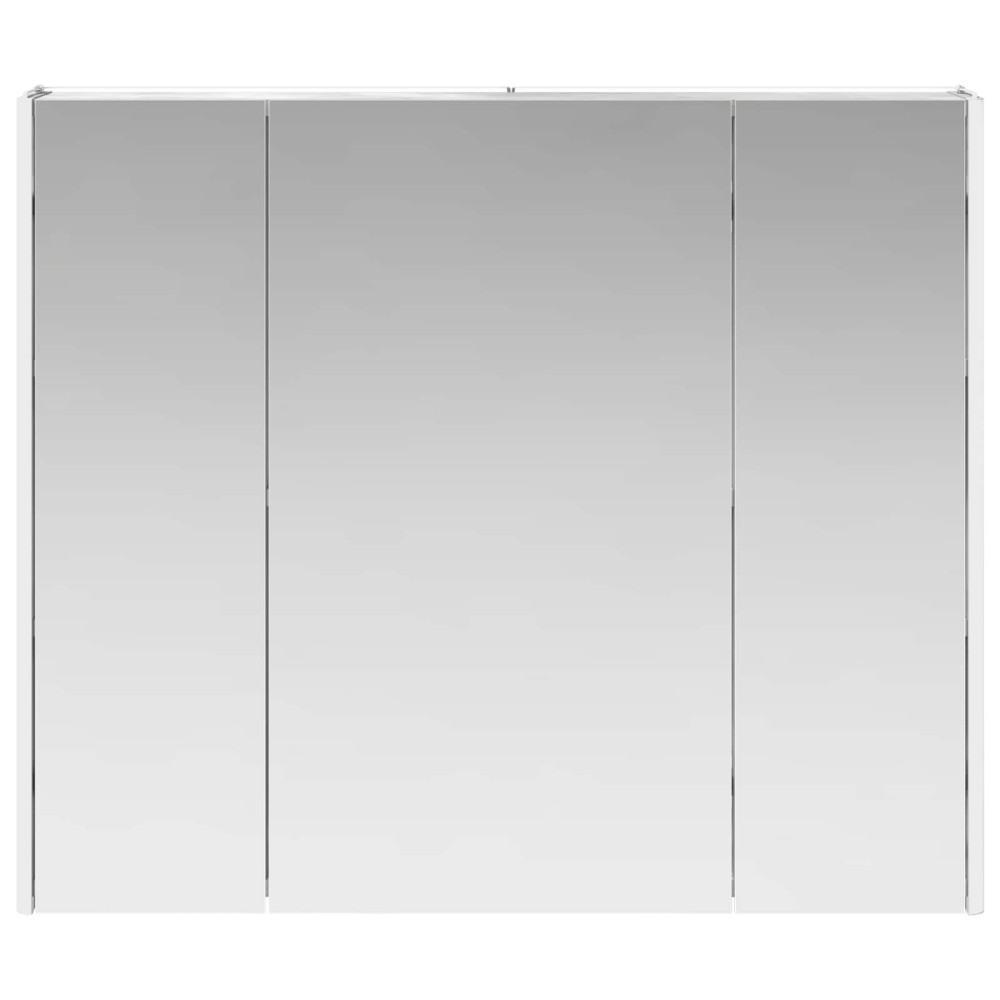 Produktbild för Badrumsspegelskåp Betonggrå 83,5 x 15,5 x 70 cm Konstruerat trä