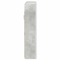 Produktbild för Badrumsspegelskåp Betonggrå 83,5 x 15,5 x 70 cm Konstruerat trä
