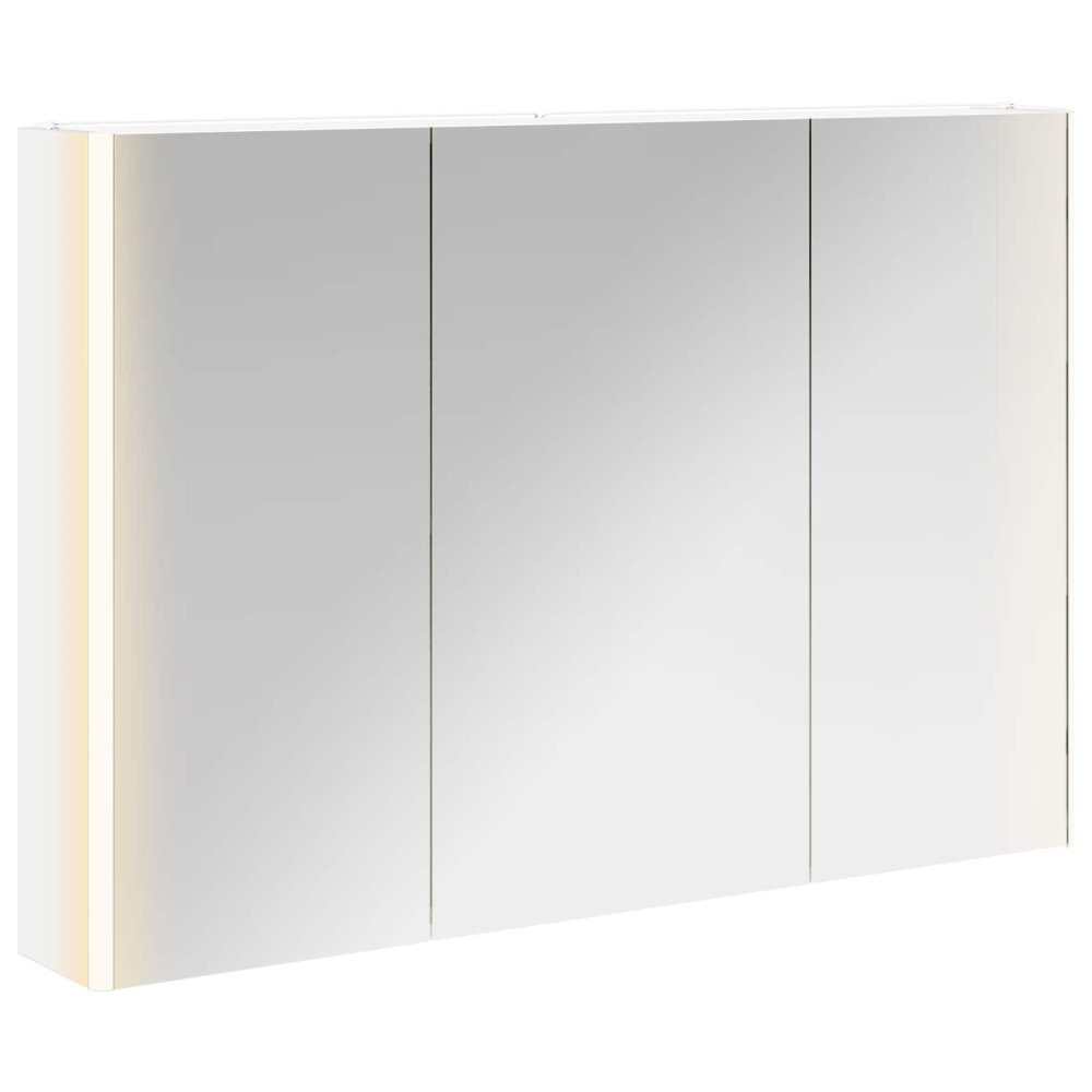 Produktbild för Badrumsspegelskåp för Vit 103,5 x 15,5 x 70 cm Konstruerat trä