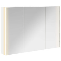 Produktbild för Badrumsspegelskåp för Vit 103,5 x 15,5 x 70 cm Konstruerat trä