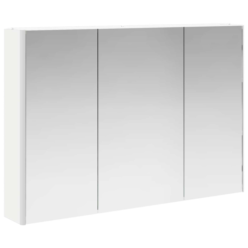 Produktbild för Badrumsspegelskåp för Vit 103,5 x 15,5 x 70 cm Konstruerat trä