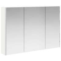Produktbild för Badrumsspegelskåp för Vit 103,5 x 15,5 x 70 cm Konstruerat trä