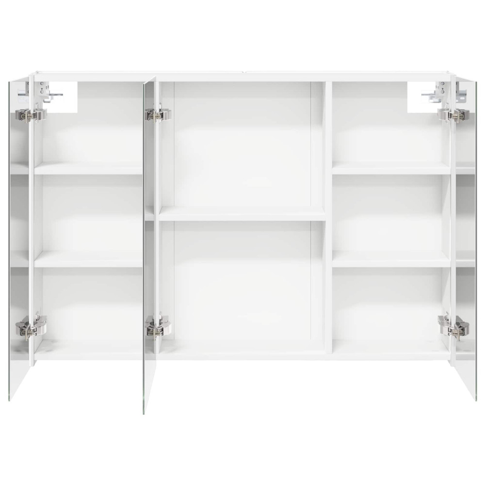 Produktbild för Badrumsspegelskåp för Vit 103,5 x 15,5 x 70 cm Konstruerat trä