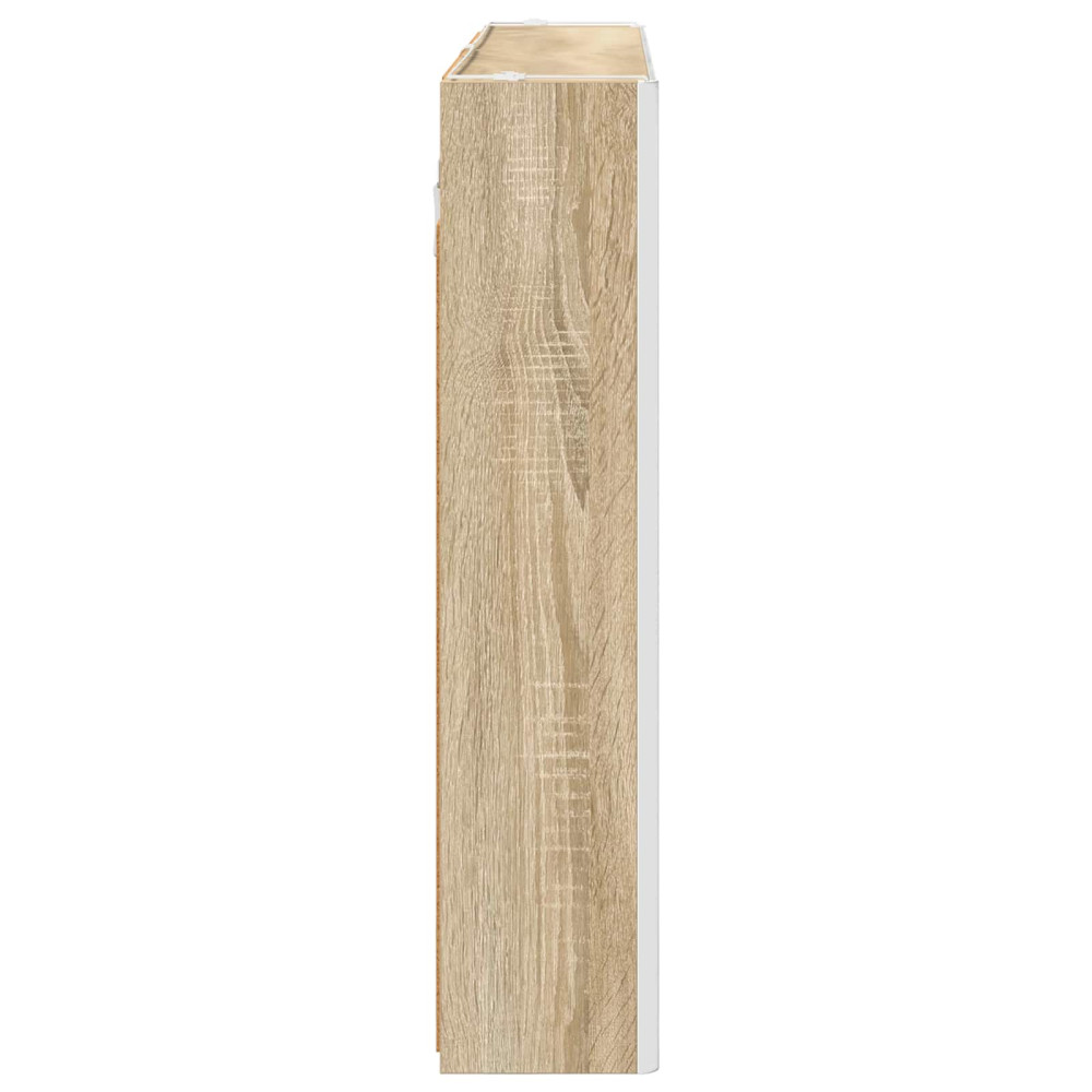 Produktbild för Badrumsspegelskåp Sonoma-ek 103,5 x 15,5 x 70 cm