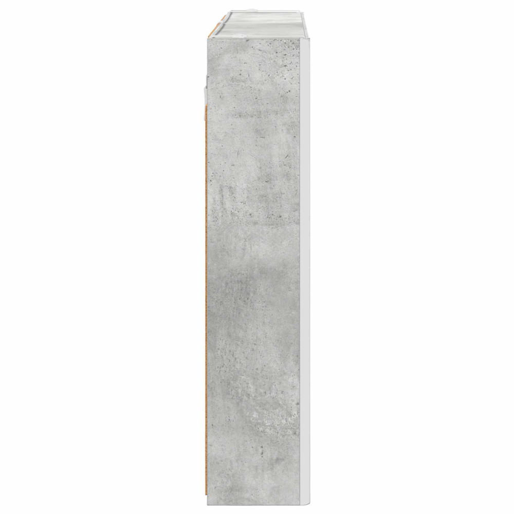 Produktbild för Badrumsspegelskåp Betonggrå 103,5 x 15,5 x 70 cm