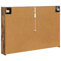 Produktbild för Badrumsspegelskåp Rökt ek 103,5 x 15,5 x 70 cm Konstruerat trä